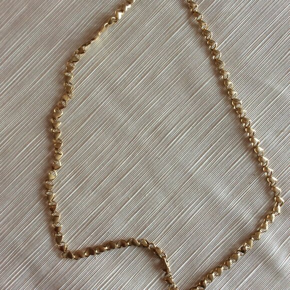 10k solid gold heart necklace, one-of-a-kind - Picture 8 of 9